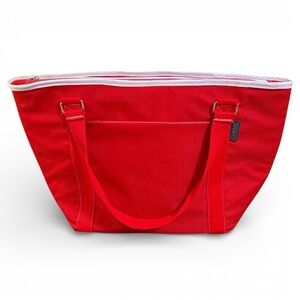 Oniva by Picnic Time Red Insulated Lunch Tote Cooler Zip Top Bag